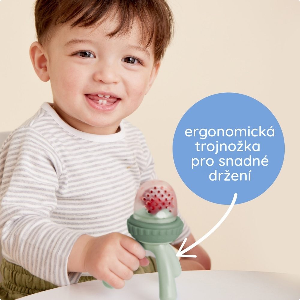 b.box Krmící dudlík a kousátko - světle růžové