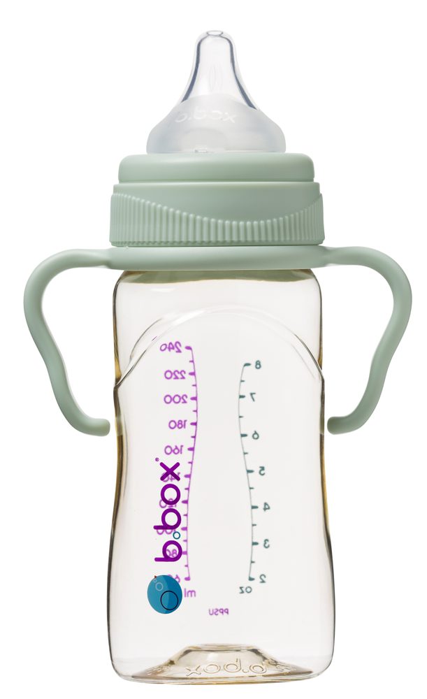 b.box Antikoliková kojenecká láhev 240 ml - zelená