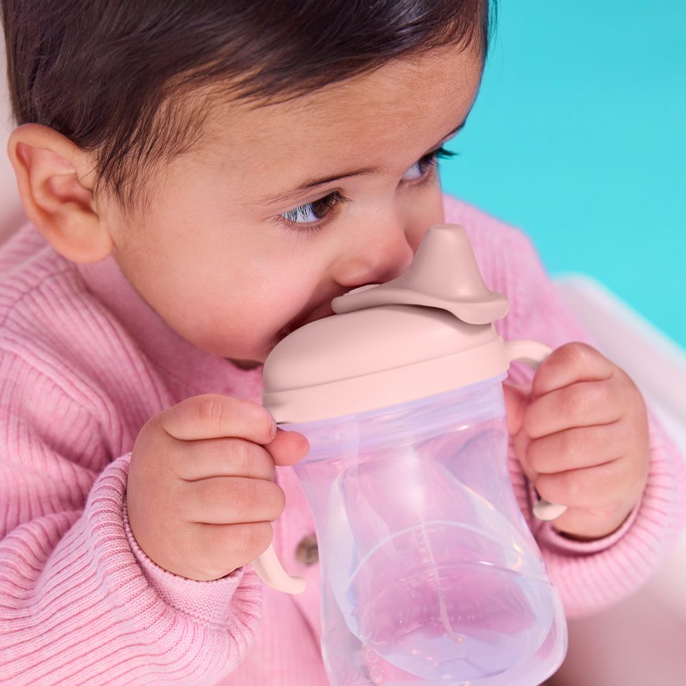 b.box Univerzální sada na pití 3v1, 240 ml - růžová