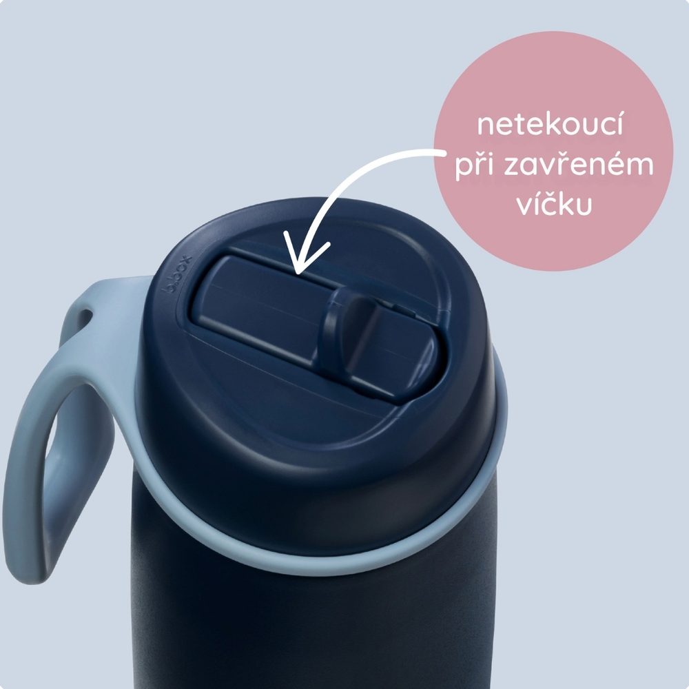 b.box Nerezová termolahev s brčkem 690 ml - lagoon