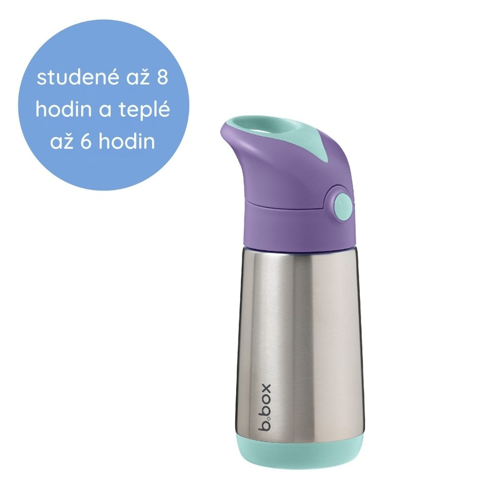 b.box Termoska na pití s brčkem 350 ml - béžová