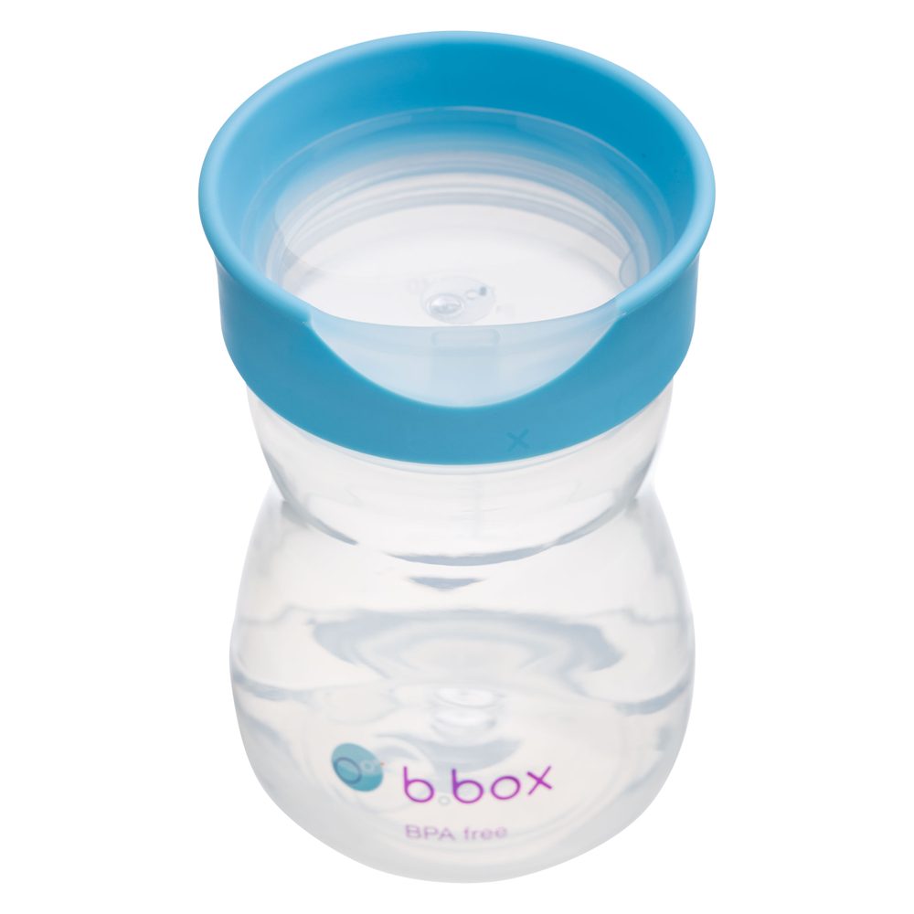 b.box Hrneček pro batolata 12m+ - modrý 240 ml