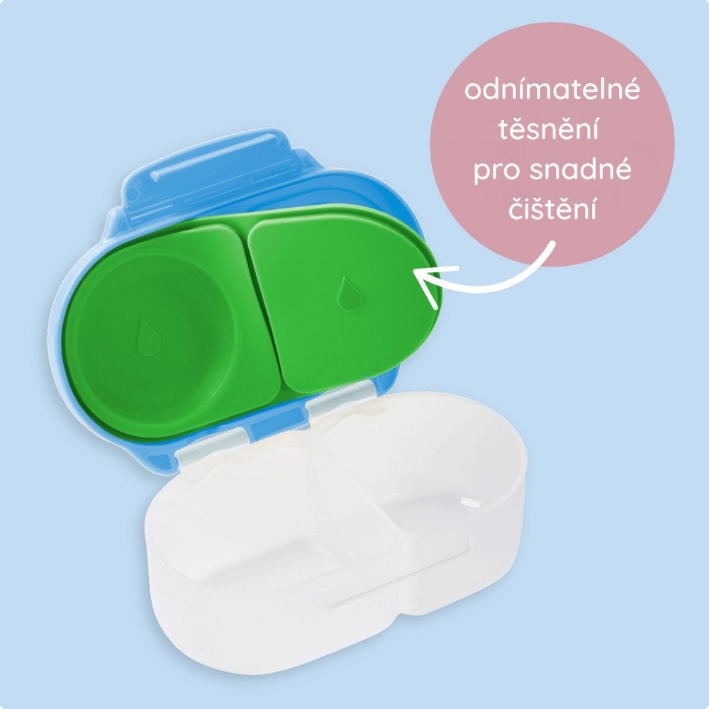 b.box Svačinový box malý - indigo/růžový