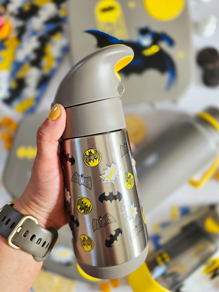b.box Termoska na pití s brčkem 350 ml - Batman | b.box