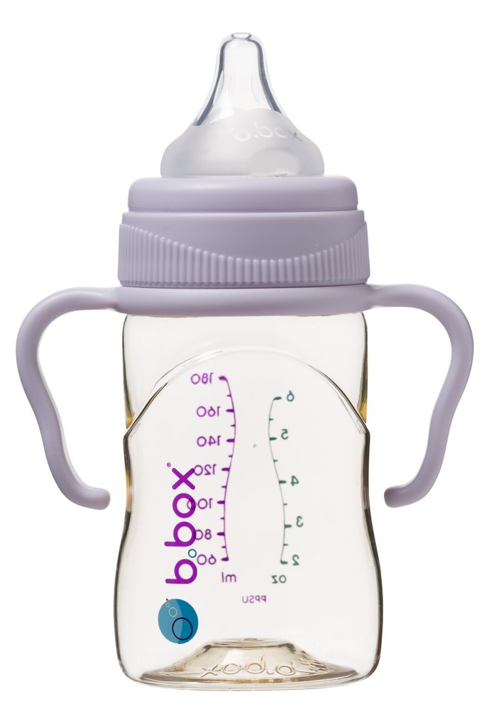 b.box Antikoliková kojenecká láhev 180 ml - růžová