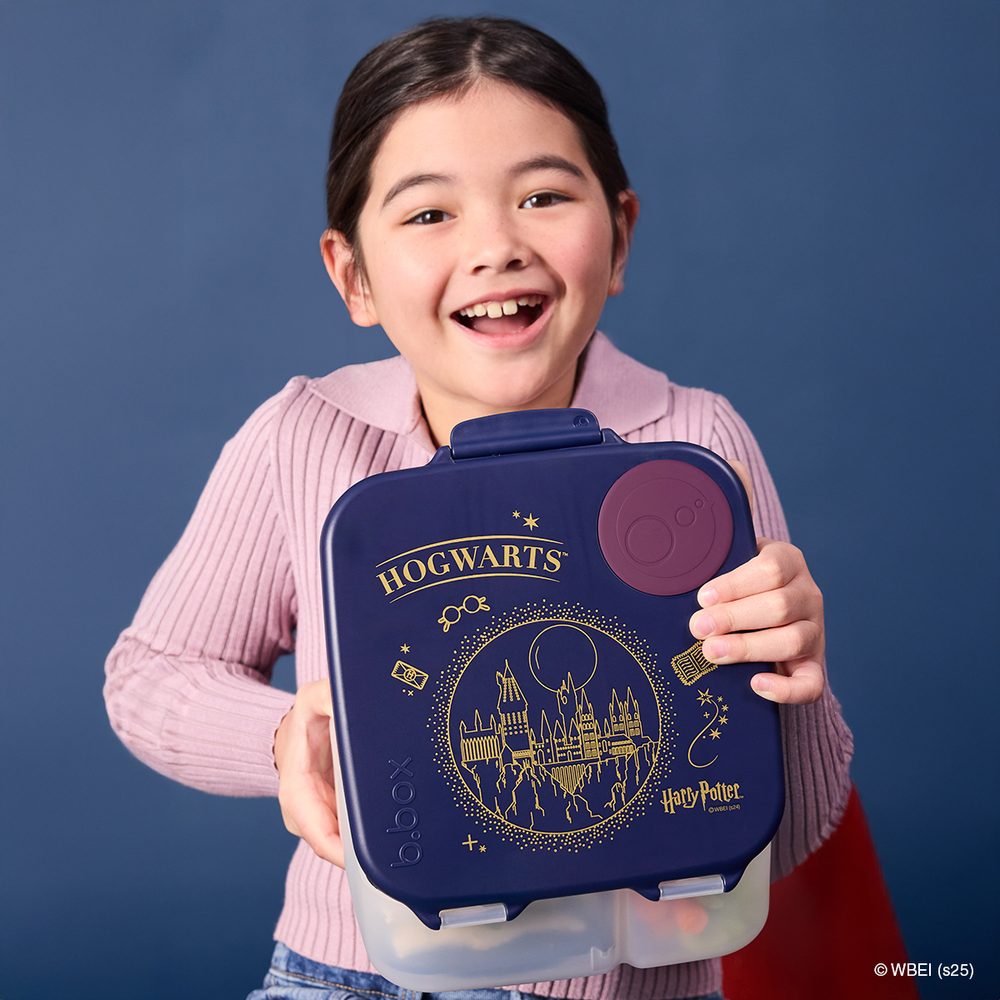 b.box Svačinový box velký + Nerezová termolahev s brčkem - set Harry Potter | b.box