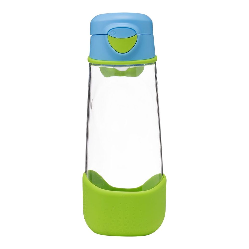 b.box Svačinový box střední + Sport lahev 600 ml - set modrý/zelený