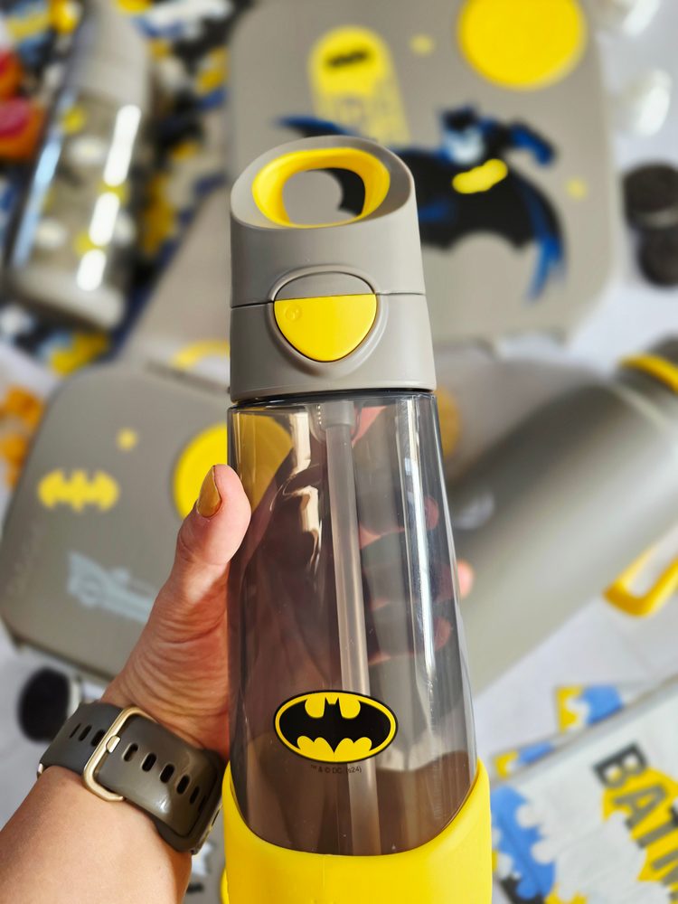 b.box Lahev na pití s brčkem 600 ml - Batman | b.box