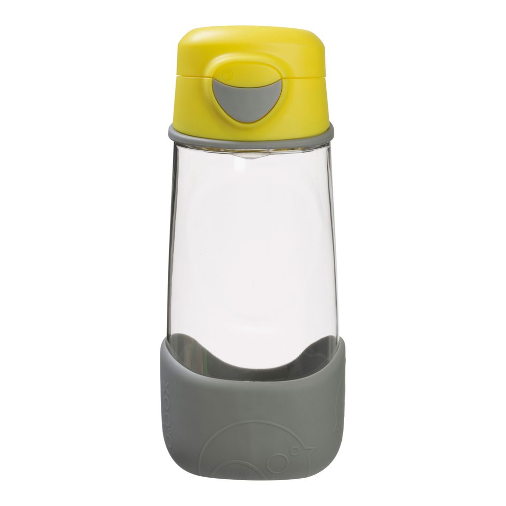 b.box Svačinový box střední + Sport lahev 450 ml - žlutá/šedá
