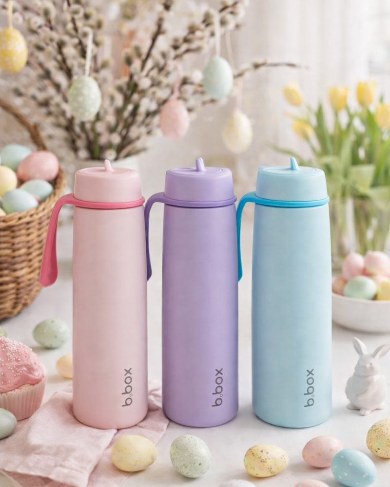 b.box Nerezová termolahev s brčkem 690 ml - lagoon