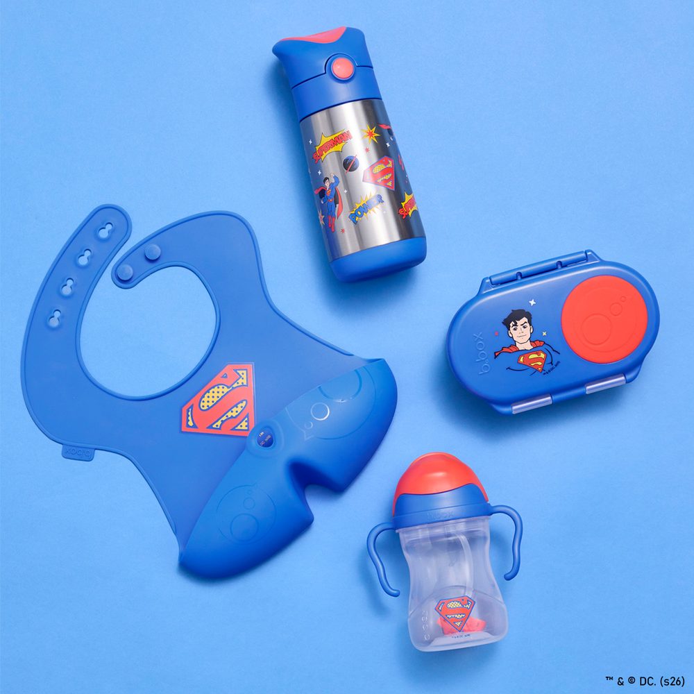 b.box Silikonový bryndák - Superman | b.box
