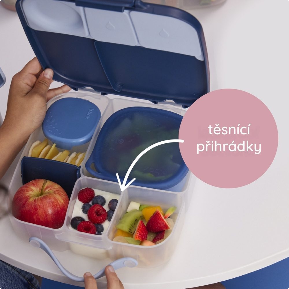 b.box Svačinový box velký - broskvový