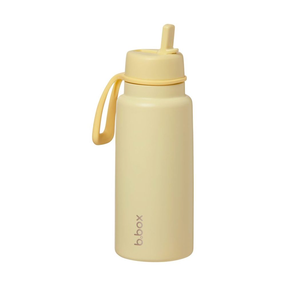 b.box Svačinový box střední + Nerezová termolahev 1l - set lemon twist