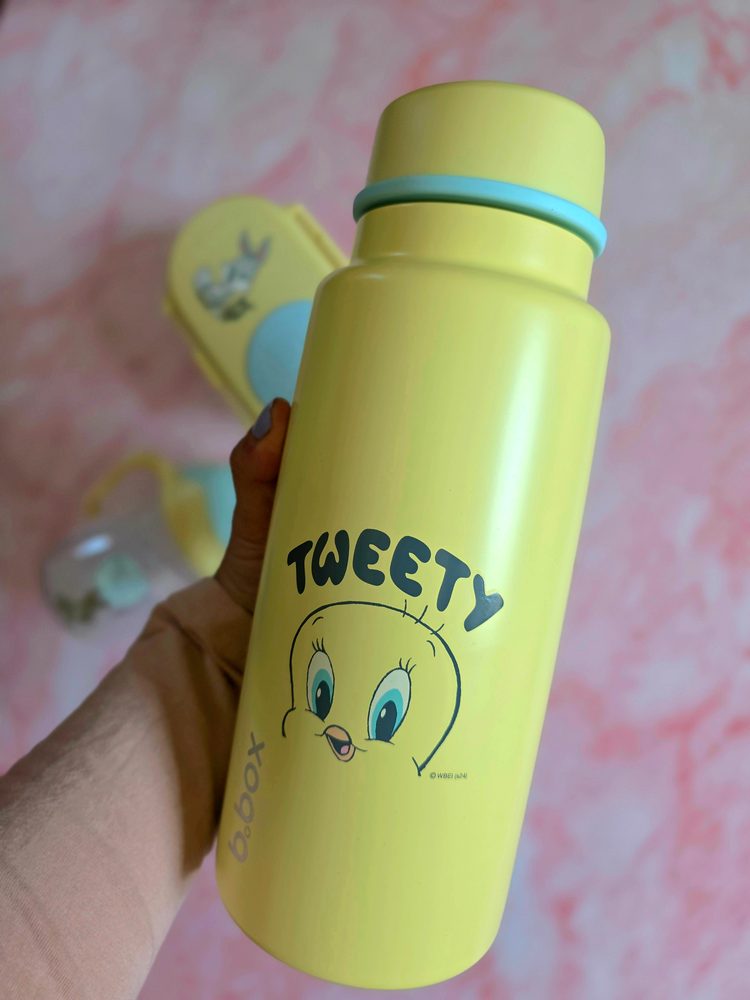 b.box Nerezová termolahev s brčkem 1l - Looney Tunes | b.box