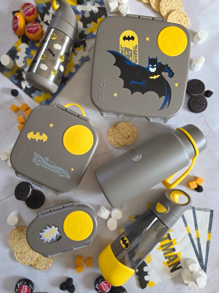 b.box Termoska na pití s brčkem 350 ml - Batman | b.box