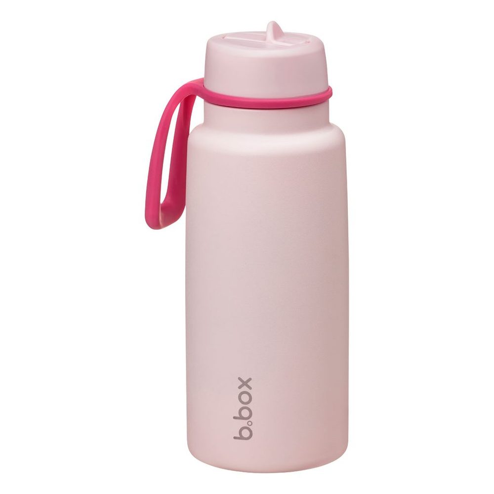 b.box Nerezová termolahev s brčkem 1l s gravírováním - pink paradise