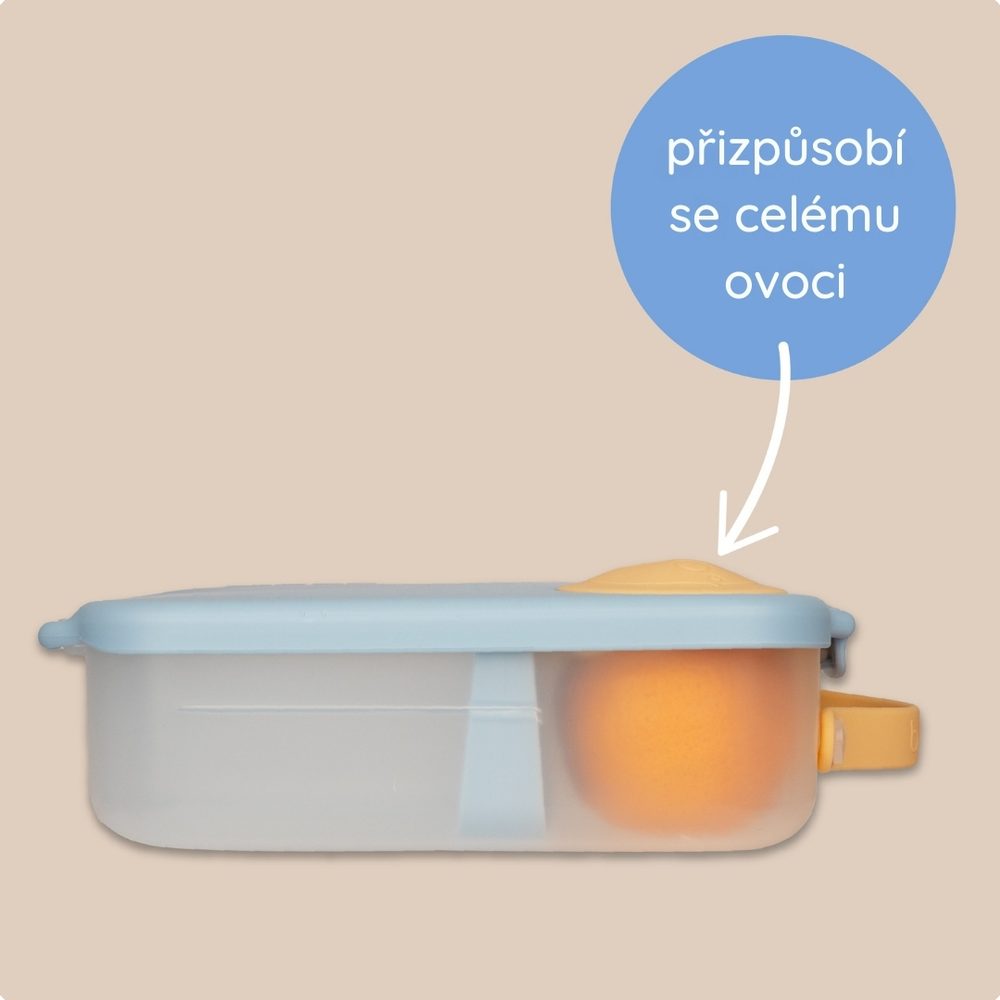 b.box Svačinový box velký - indigo/růžový