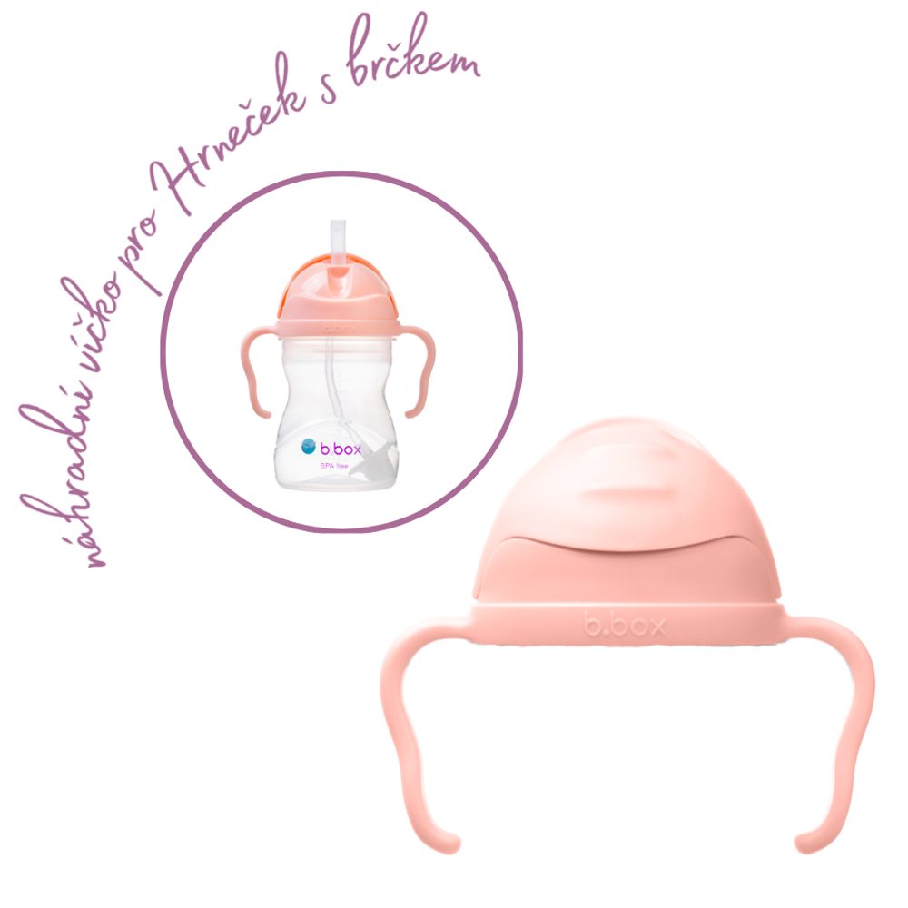 b.box Náhradní velké víčko pro Hrneček s brčkem - GELATO tutti frutti