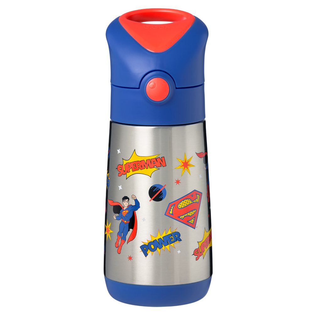 b.box Termoska na pití s brčkem 350 ml - Superman | b.box