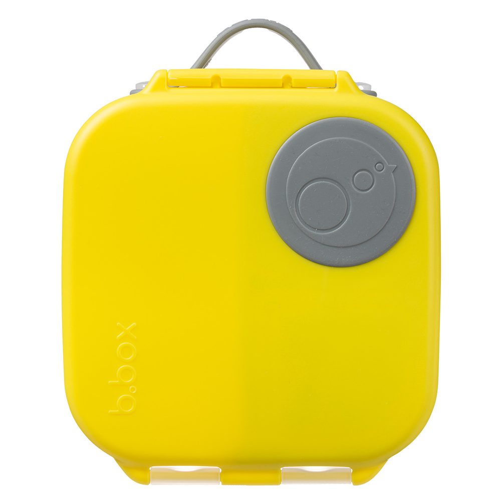 b.box Svačinový box střední + Sport lahev 450 ml - žlutá/šedá