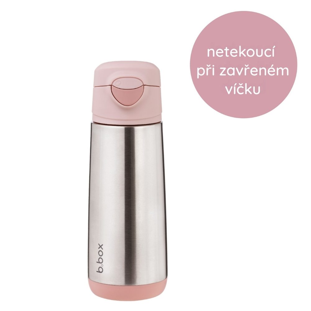 b.box Termoska na pití sport 500 ml - indigo/růžová