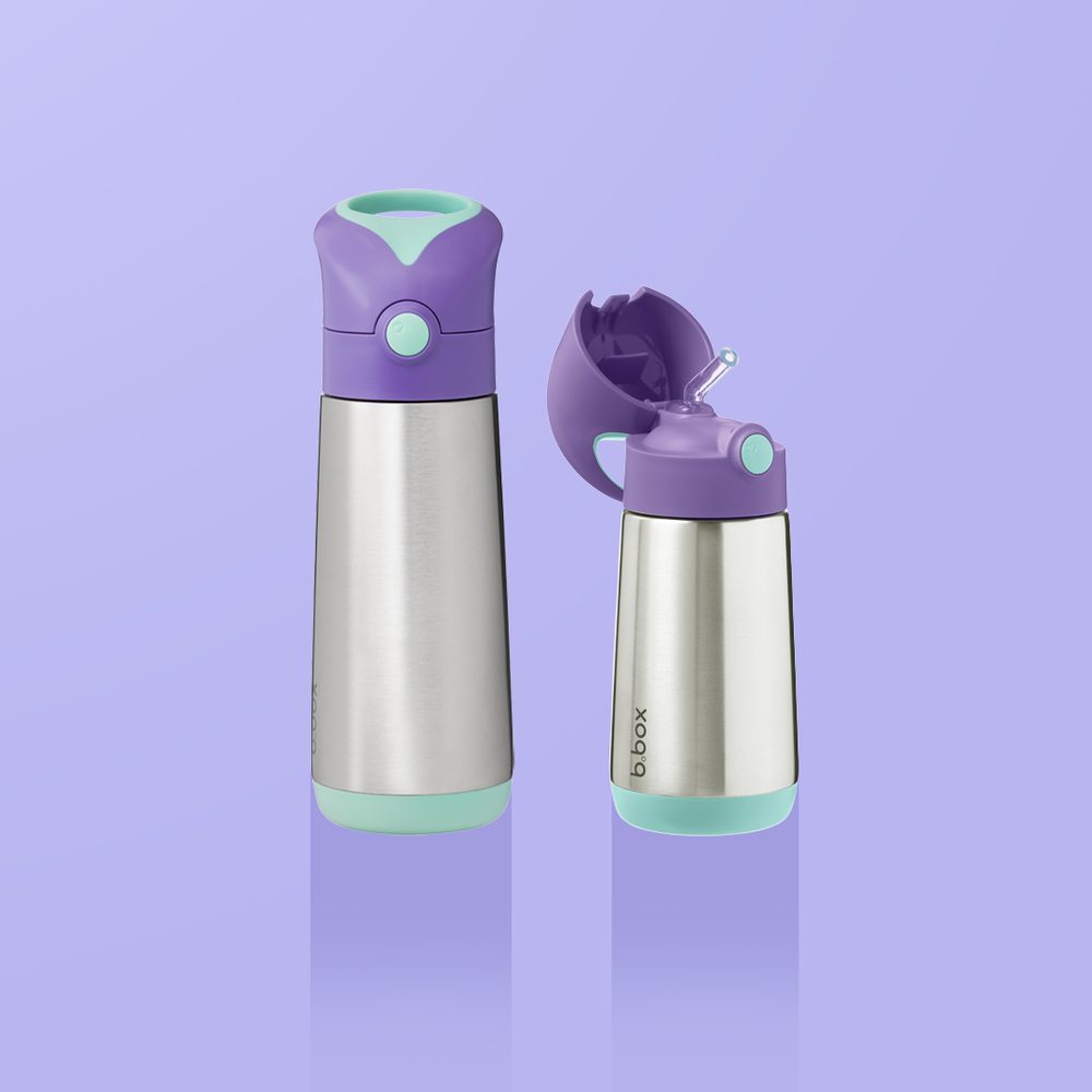 b.box Náhradní víčko pro Termosku na pití s brčkem - lilac pop