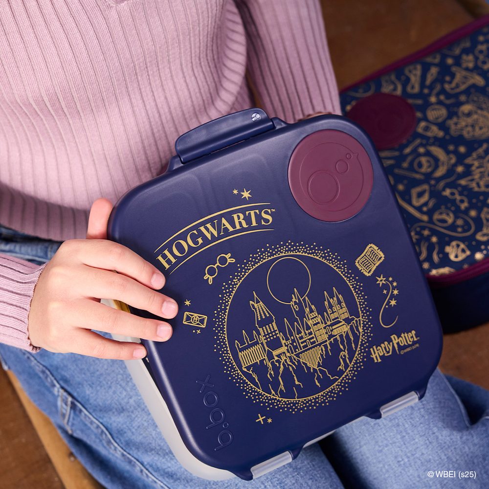 b.box Svačinový box velký + Nerezová termolahev s brčkem - set Harry Potter | b.box