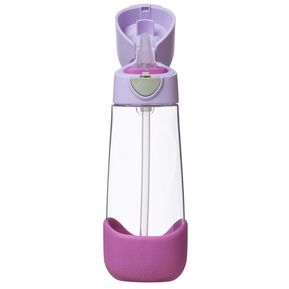 b.box Svačinový box střední + Lahev s brčkem 600 ml - set sugar plum