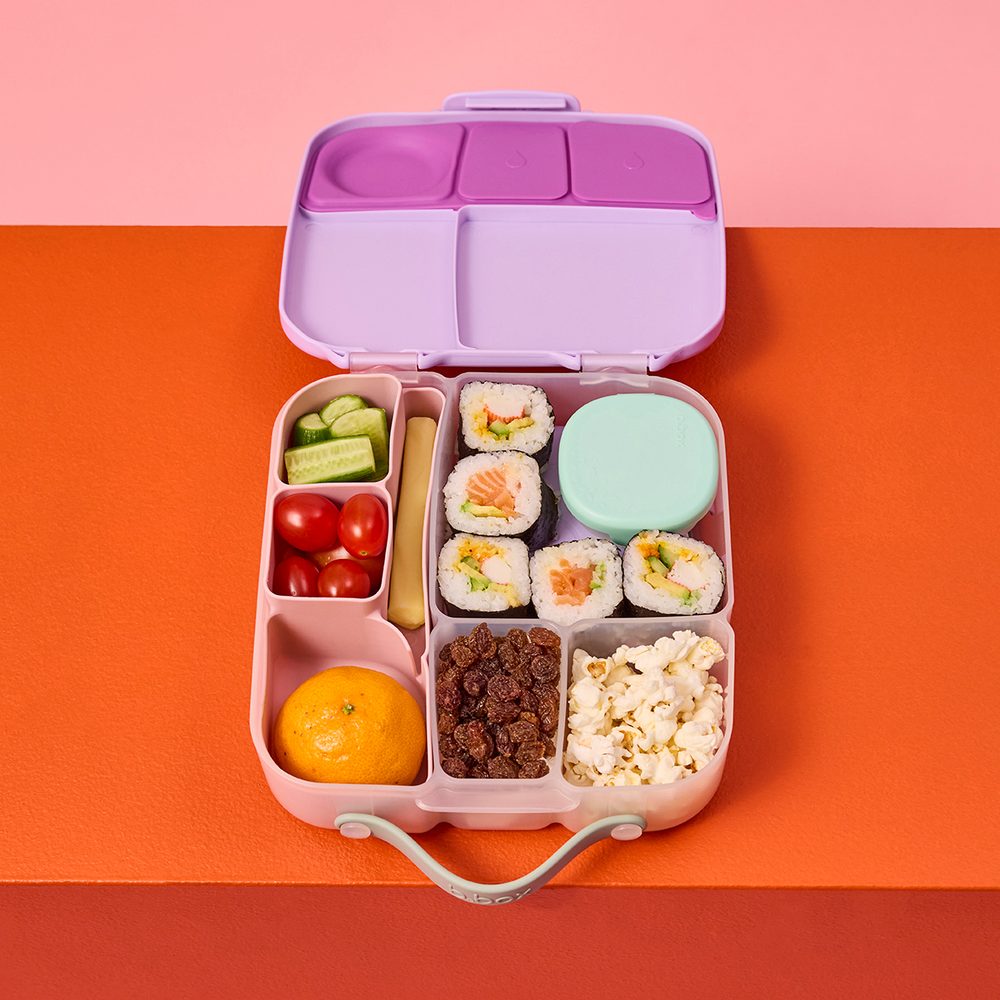 b.box Silikonový bento organizér do velkého boxu - růžový