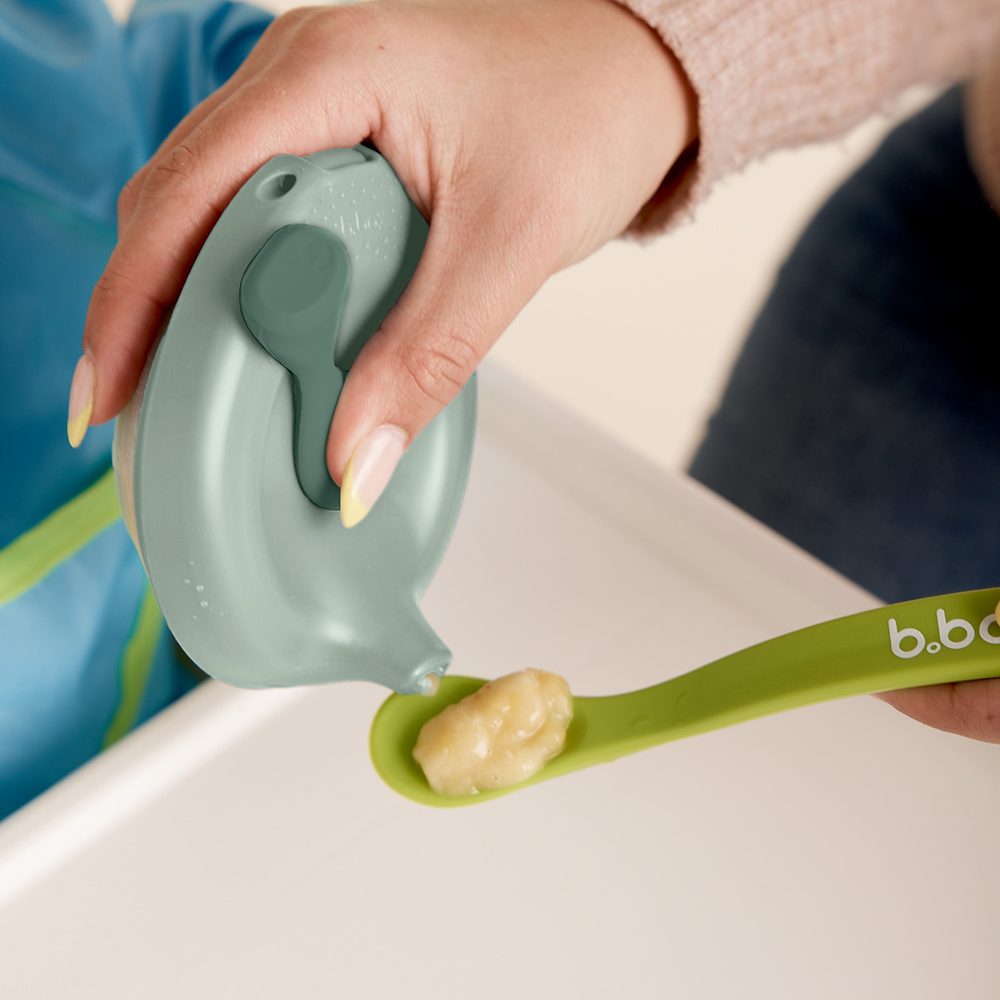 b.box Krabičky na příkrmy a Plnitelná kapsička -růžová