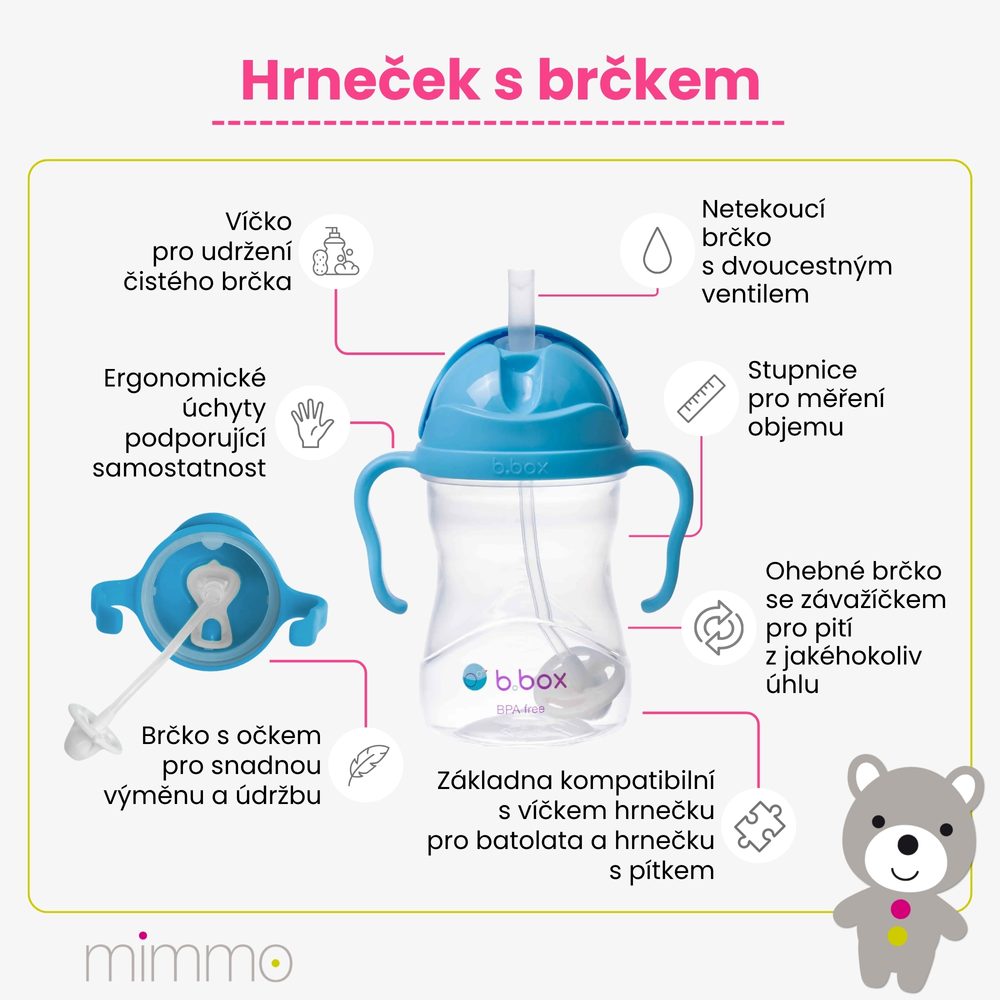 b.box Hrneček s brčkem - GELATO banana split 240 ml