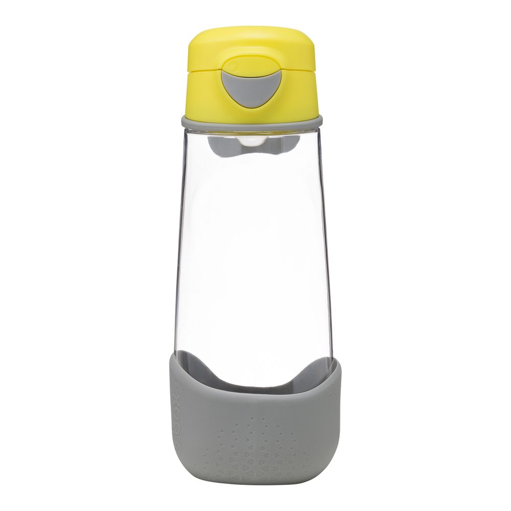 b.box Svačinový box střední + Sport lahev 600 ml - žlutá/šedá