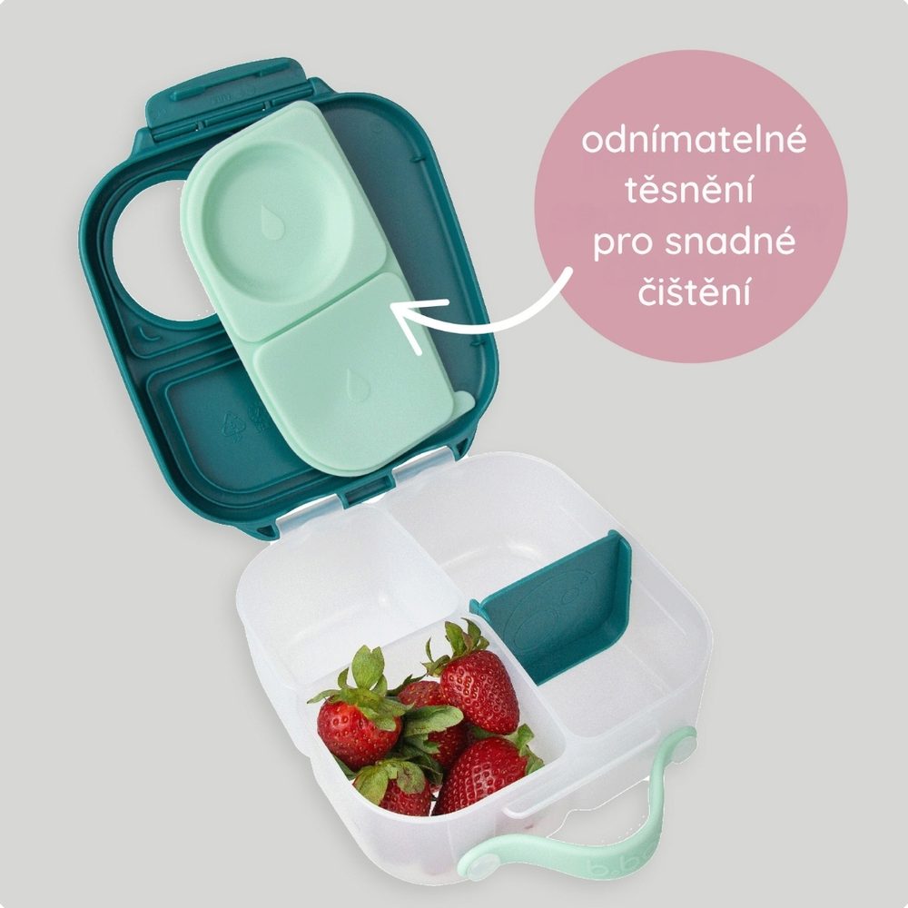 b.box Svačinový box střední - modrý/zelený