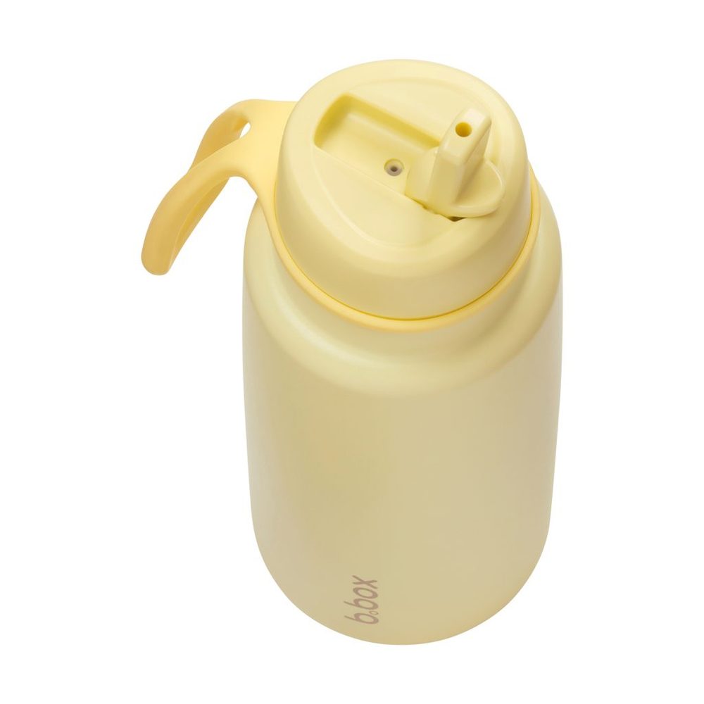 b.box Svačinový box střední + Nerezová termolahev 1l - set lemon twist