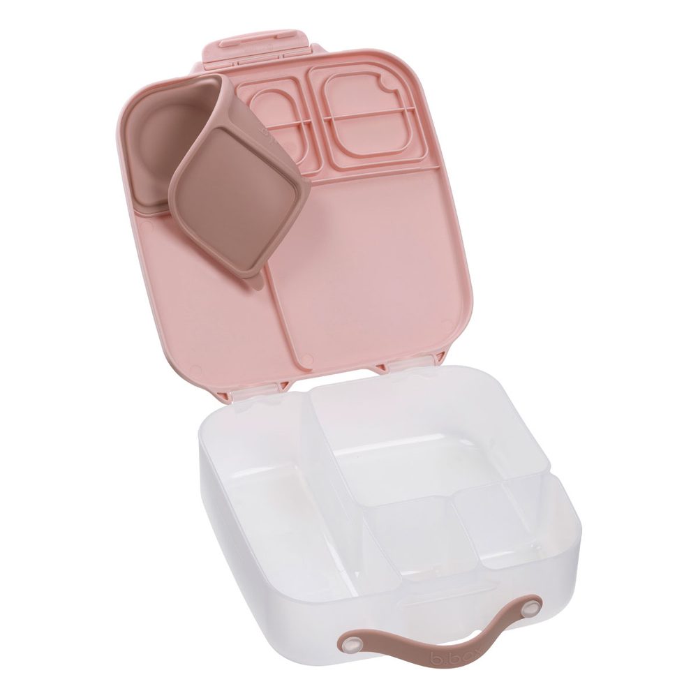 b.box Náhradní silikonové těsnění na Svačinový box velký - blush crush