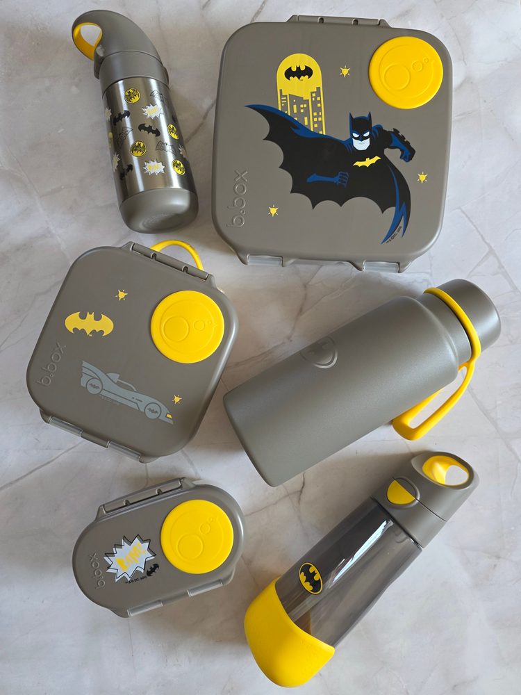b.box Lahev na pití s brčkem 600 ml - Batman | b.box