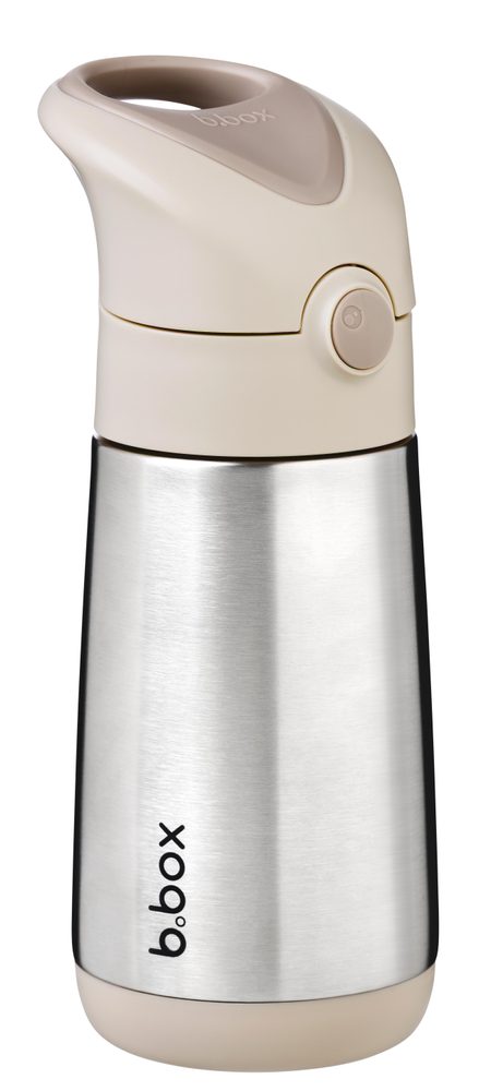 b.box Termoska na pití s brčkem 350 ml - béžová