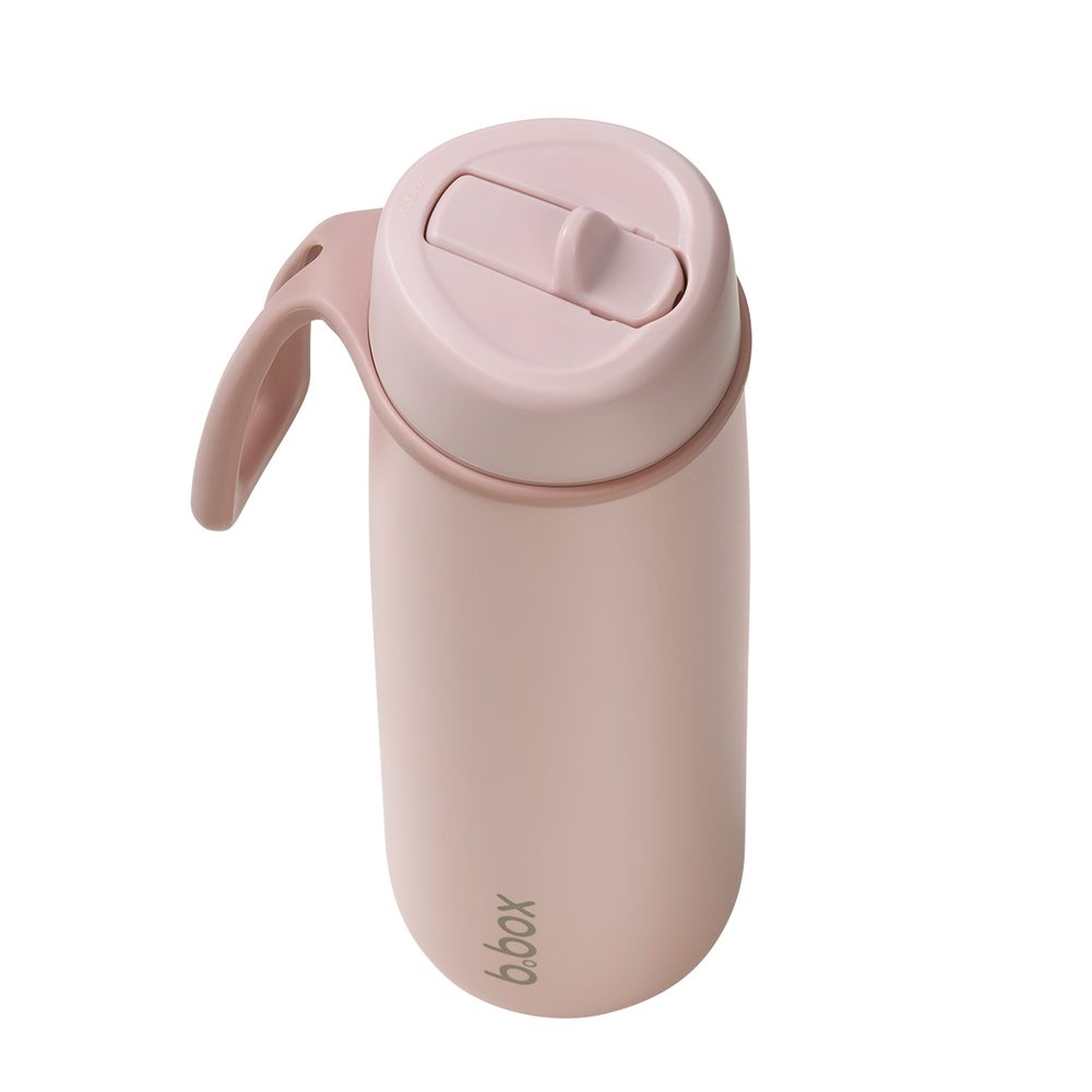 b.box Nerezová termolahev s brčkem 690 ml - blush crush