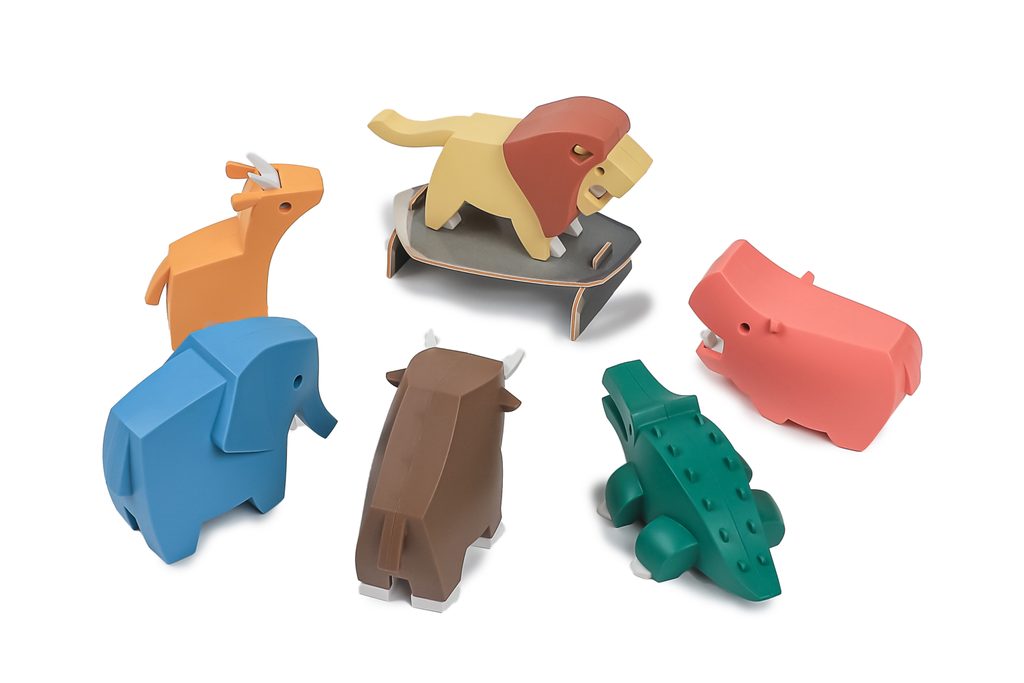 KROKODÝL magnetická skládací hračka s 3D modelem savany - Half Toys - Hračky  pro děti 3+ - - www.mimmo.cz - pro děti i rodiče