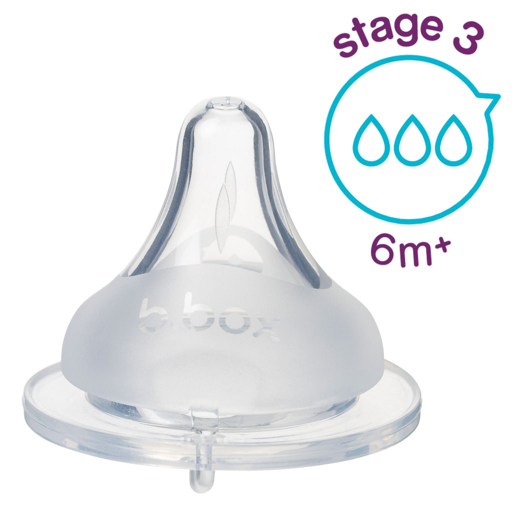 Náhradní savička pro kojeneckou lahev 2 ks 6m+, silný průtok