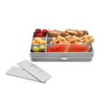 Snackle Box krabička na svačinu 1368 ml - šedá