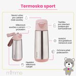 Termoska na pití sport 500 ml - indigo/růžová