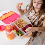 Sport lahev na pití 450 ml - růžová/oranžová