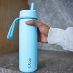 Nerezová termolahev s brčkem 690 ml - lagoon