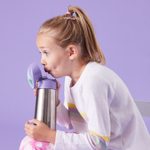 Náhradní víčko pro Termosku na pití s brčkem - lilac pop