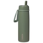 Nerezová termolahev s brčkem 690 ml - olive