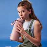 Nerezová termolahev s brčkem 1l - berry smoothie