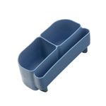 Silikónový bento organizér do stredného boxu - modrý