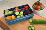 Snackle Box krabička na občerstvenie mini - Luxe modrá