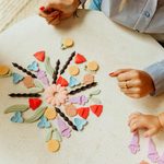 Senzorická antistresová mandala pro děti, duhová